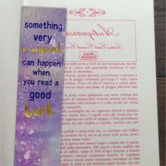 Segnalibri acquerello con citazioni