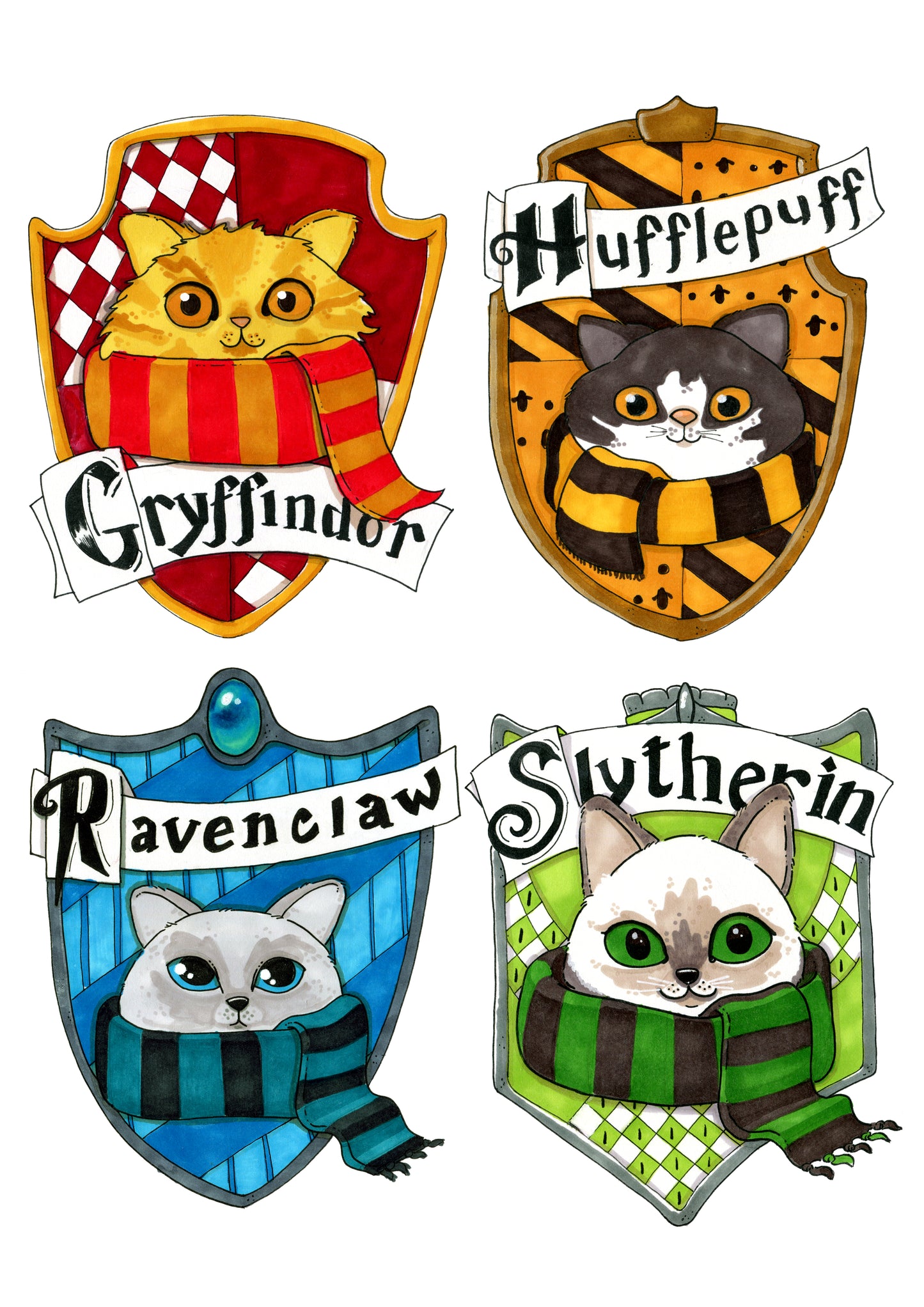 The House of Magic - Cats magic School - Hogwarts house pride