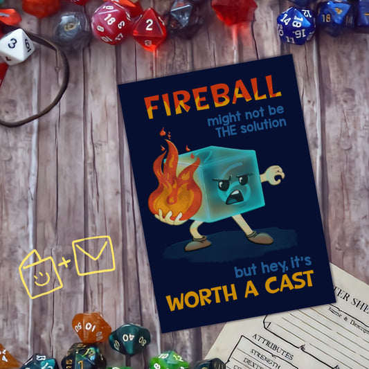 Fireball! cartoline rettangolari
