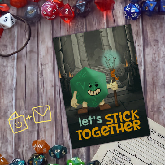 Let's stick together! cartoline rettangolari
